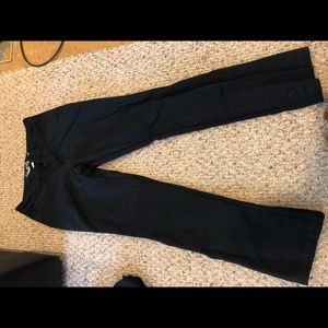 Flared black pants
